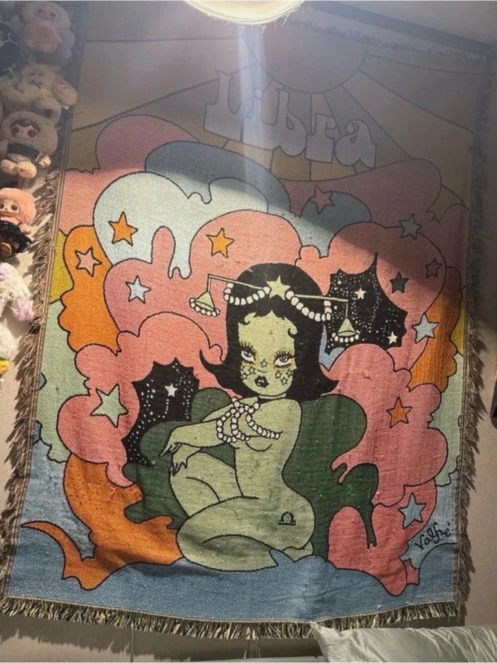 Valfre Retro Libra Zodiac Wall Tapestry